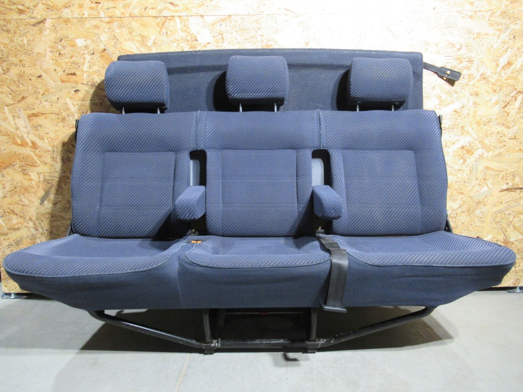 фото №1, Vw t4 сиденье заднее сиденье трёхместное сиденье 3 ряд с подлокотники i полка