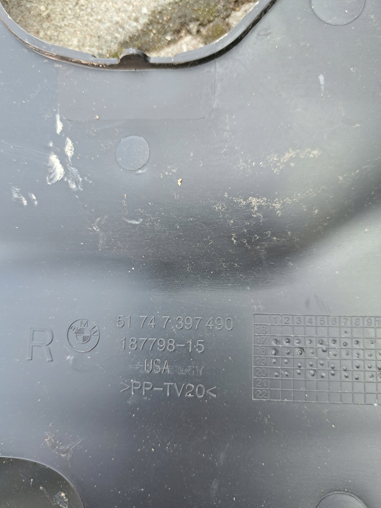 фото №10, Bmw g01 g02 жабо захист крила лампа 7399015