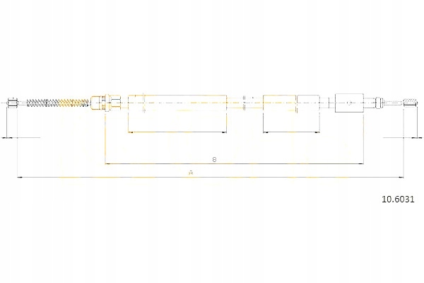 фото №1, Cofle трос тормоза ручного peugeot 306 kombi 97-
