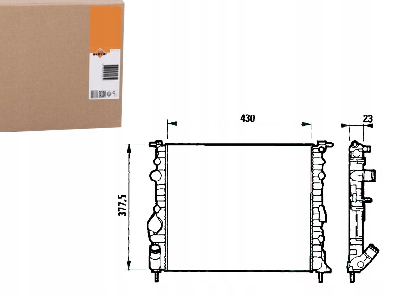 Купить Nrf 58192 радиатор, система охлаждение двигателя