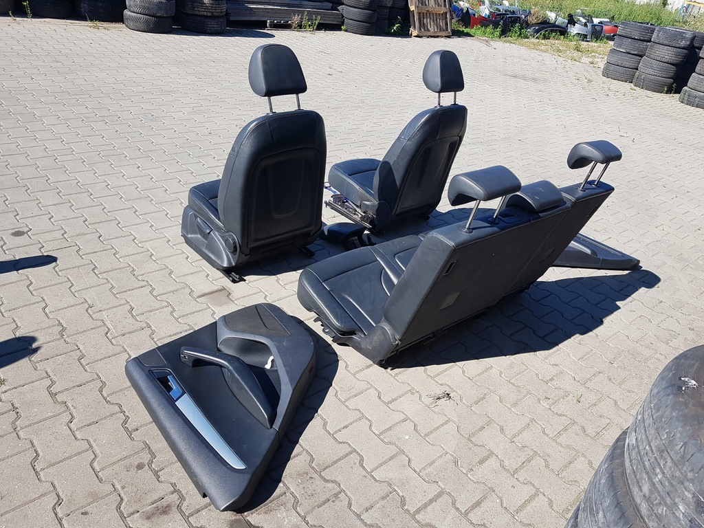 фото №11, Audi q5 8r 08-12r сиденья кожаный заднее сиденье