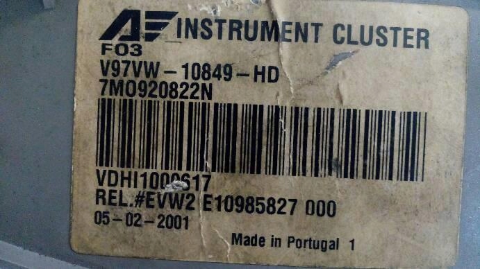 фото №8, Счетчик ford galaxy mk1 1,9 tdi 1999r. 7m0920822n