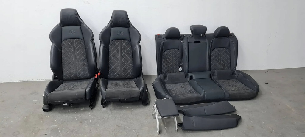 фото №10, 8w a5 сидіння шкіра заднє сидіння alcantara sportback s4 b9 sedan a4 avant rs4 55