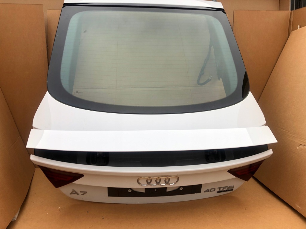 фото №1, Audi a7 rs c7 4g крышка багажника задняя спойлер стекло 16 ls9r