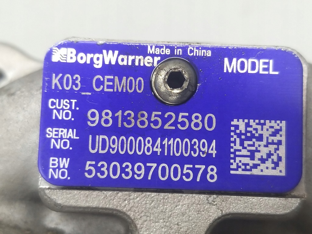 фото №9, Корпус turbo турбина k03 1.6 thp 225km 5g06 citroen ds7 3008 508 9813852580