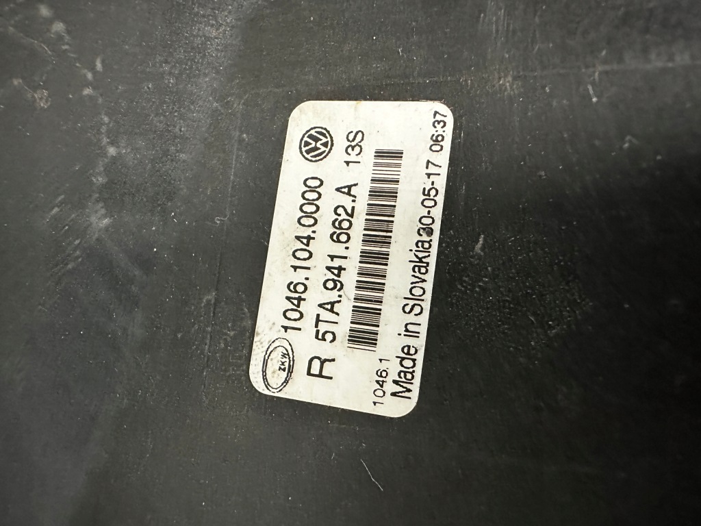 фото №6, Vw touran ii противотуманная фара правый 5ta