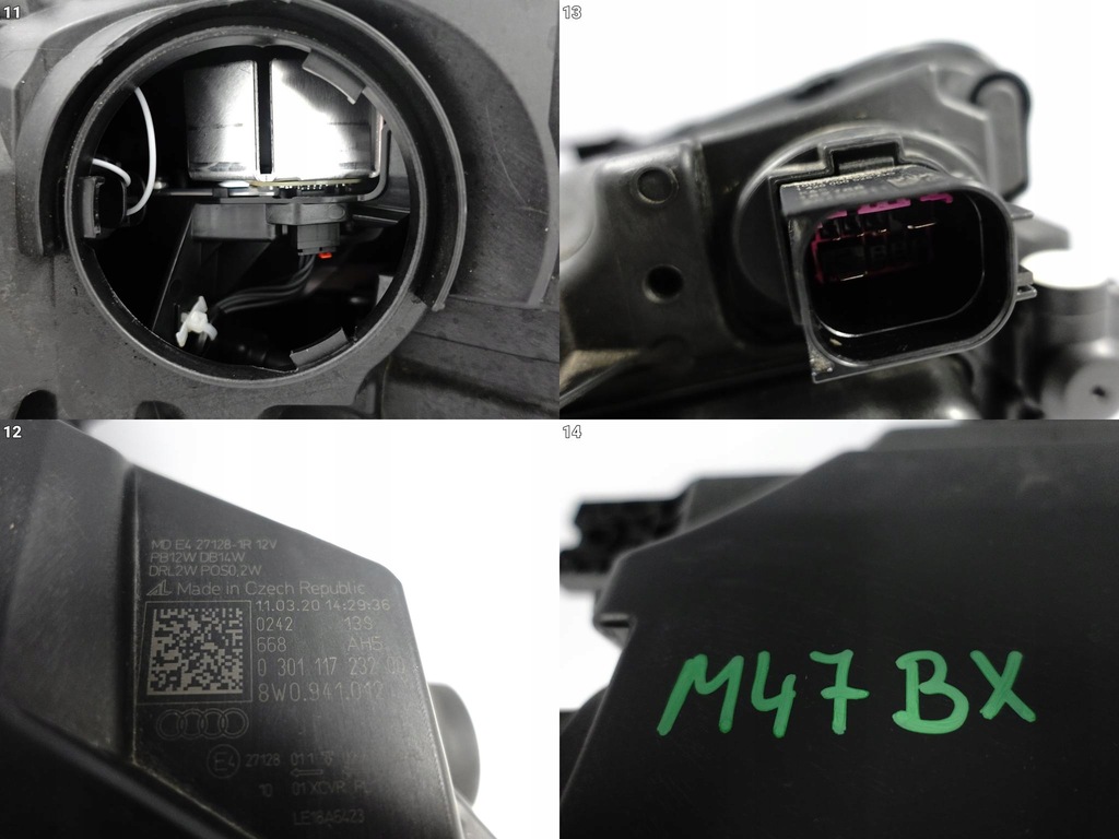 фото №12, Audi a4 s4 b9 8w0 lift fl 19-24 лампа full led правая перед europa