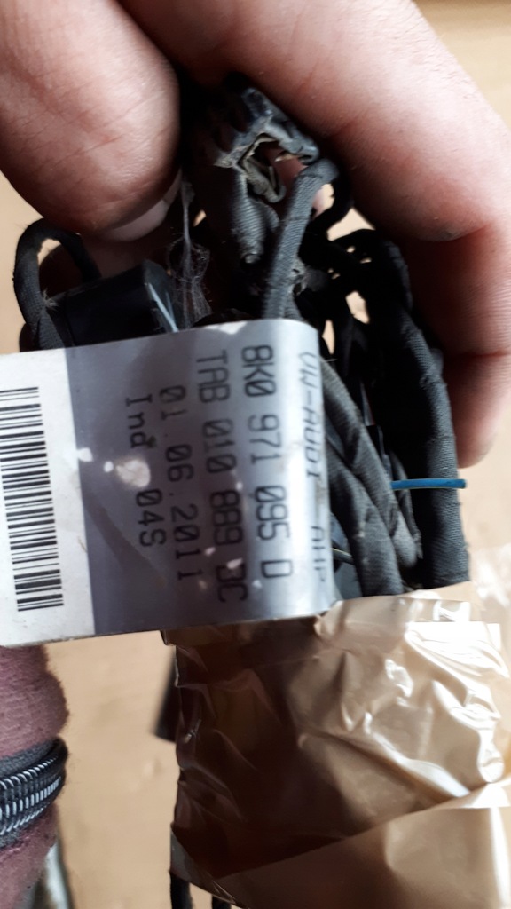 фото №14, Audi a5 8t lift джгут бампера перед 4xpdc 8k0971095d ls9r