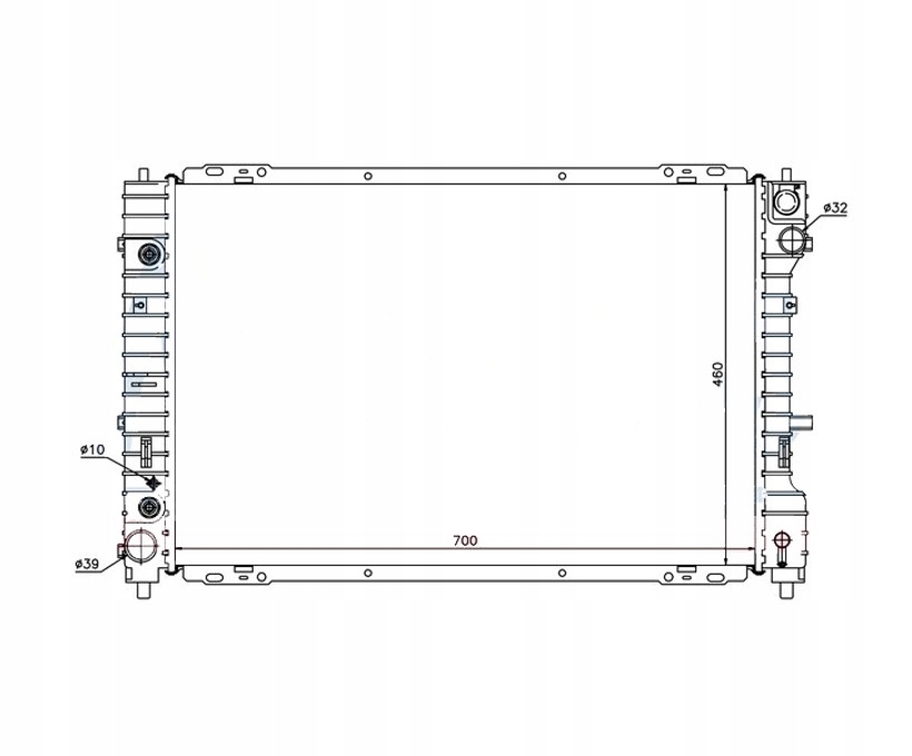 фото №1, Радіатор mazda tribute 01- yf4715200 nowa