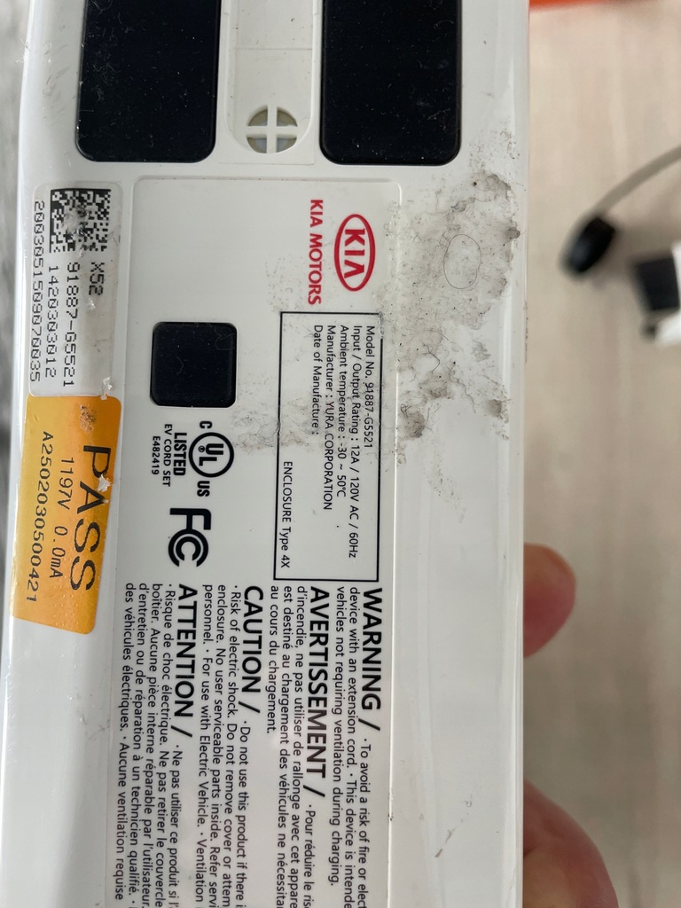 фото №4, Зарядний пристрій кабель kia 12a/120v ac /60hz typ 1 usa