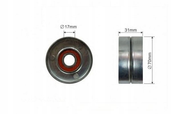 фото №2, Caffaro ролик натягувача renault espace iv 3.0 dci