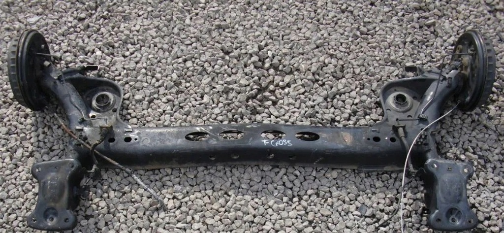 фото №1, Vw t-cross oś балка задняя задняя тормозные барабаны