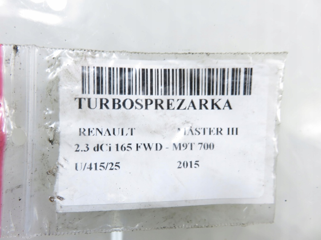 Турбонагнітач renault master 3 2.3 dci 8201393211 m9t 700 Зі Шроту