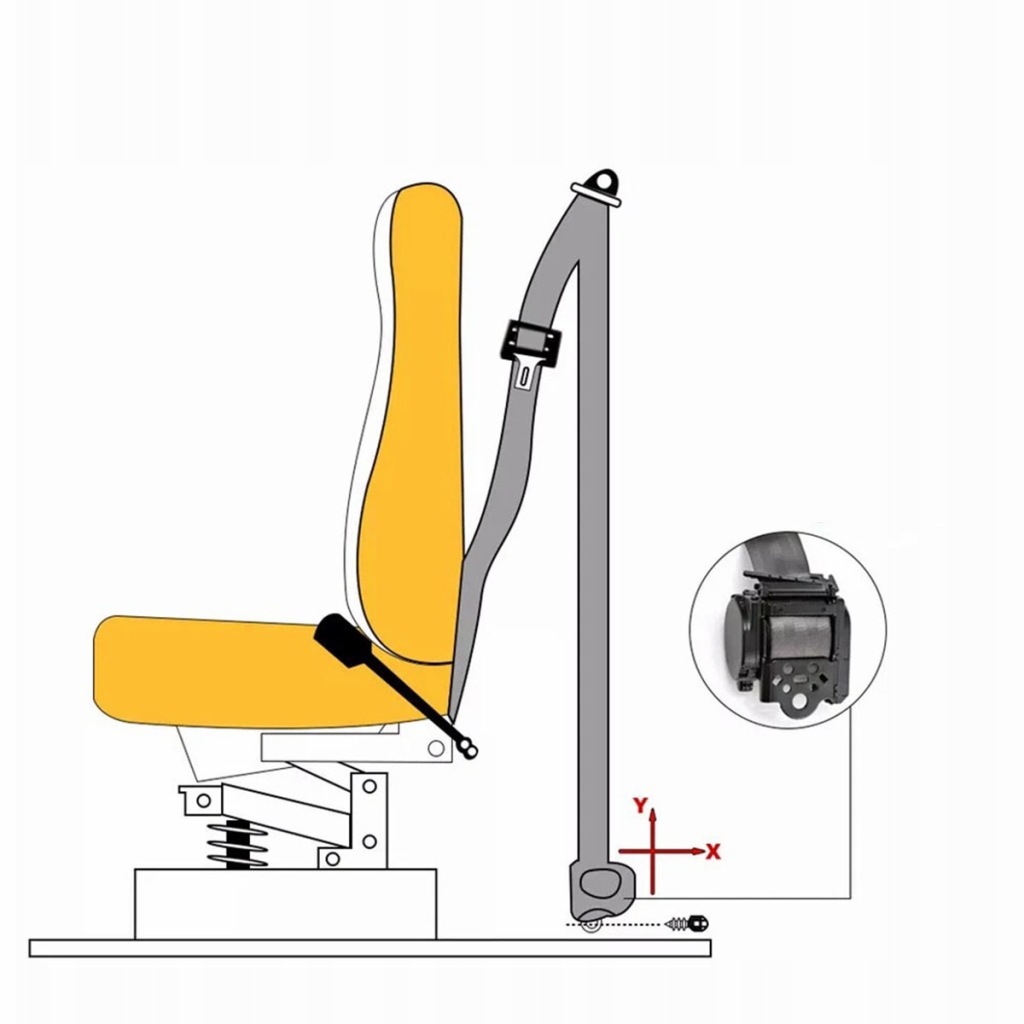 Купити Універсальний ремінь автомобільний безпеки кронштейн do дитяче крісло 3 punktowy