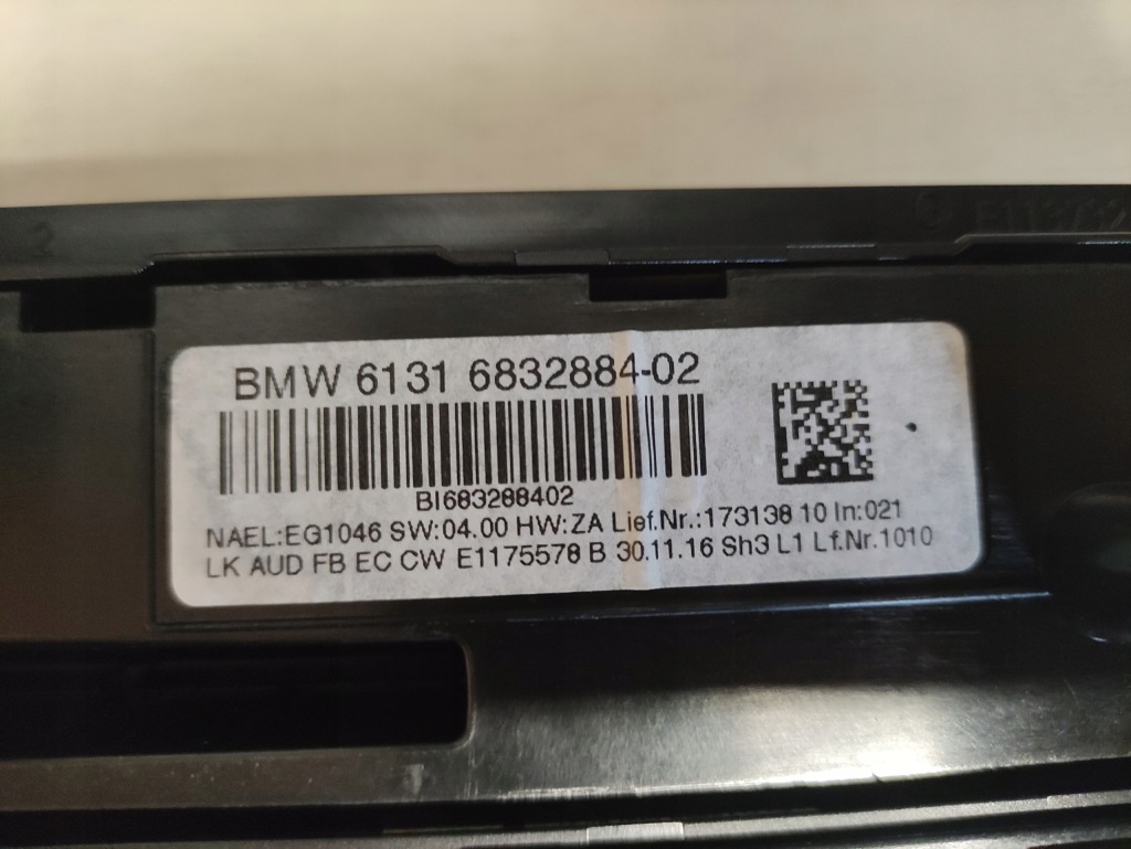 фото №7, Панель кондиціонера bmw f20 f22 f30 f32 f36 підсвічуваний lci lift 9363546