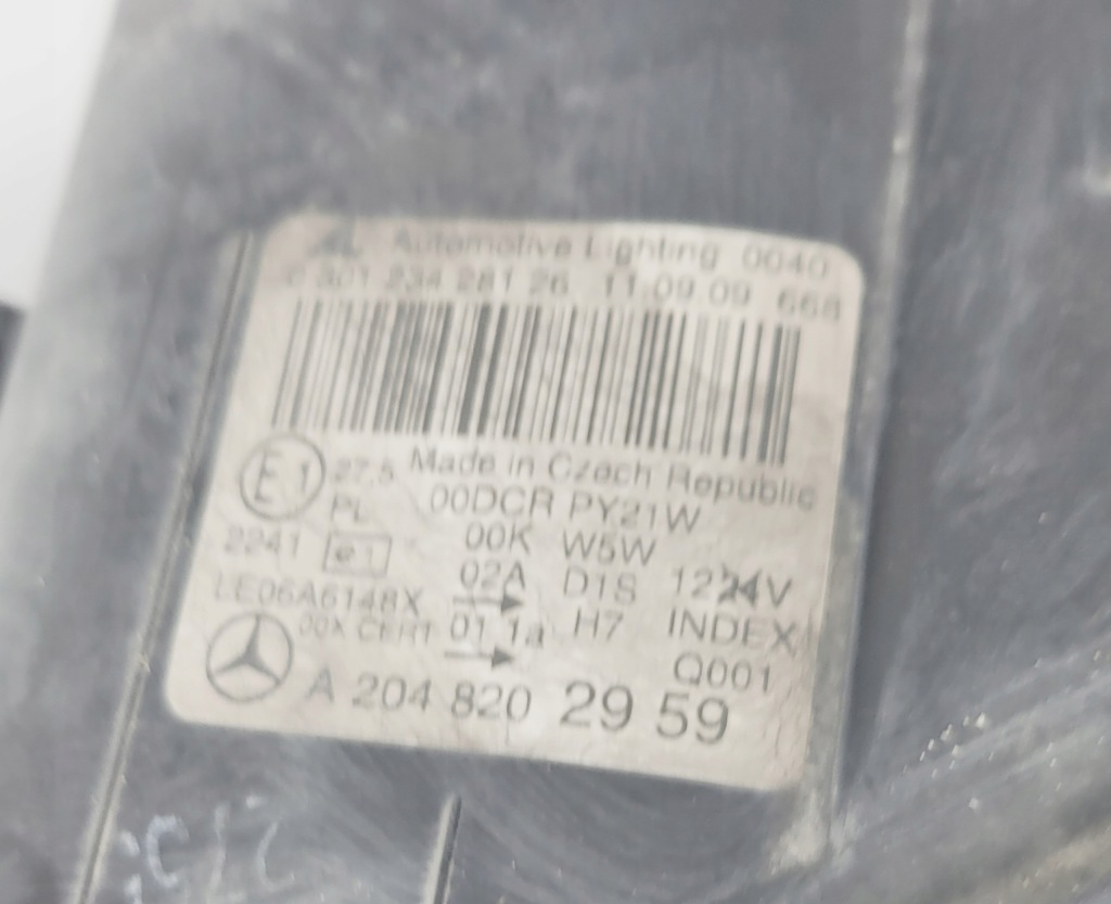 Mercedes w204 лампа передняя перед левая bi-xenon поворотный a2048202959 eu Киев