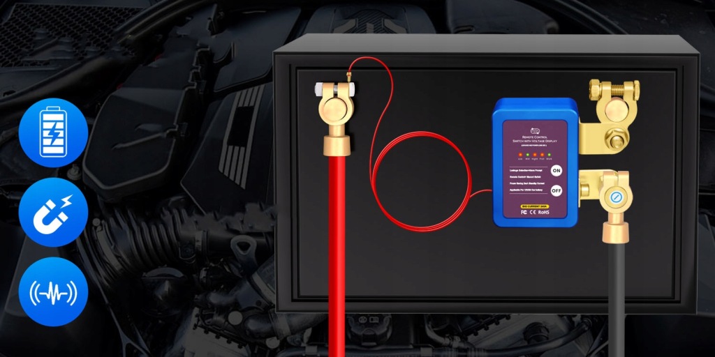 Дистанційний автоматичний вимикач odłącznik акумулятор 12v 240a 2x pilot ce Недорого