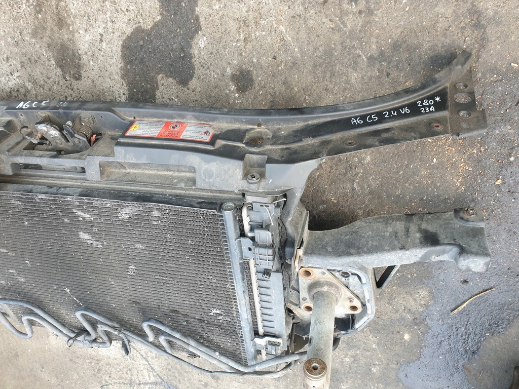 фото №4, Pas передний усилитель комплект радиатор audi a6c5