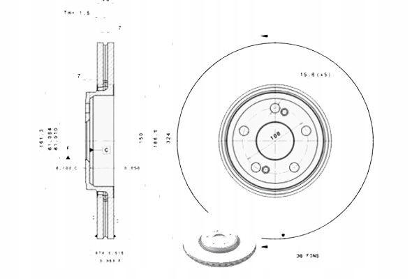 фото №2, Тормозные диски тормозные 2szt. renault espace iv vel satis