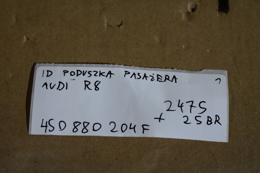 фото №4, Idealna подушка пассажира audi r8 1