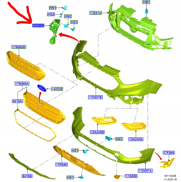 фото №11, Правий напрямна бампера перед - 2210859