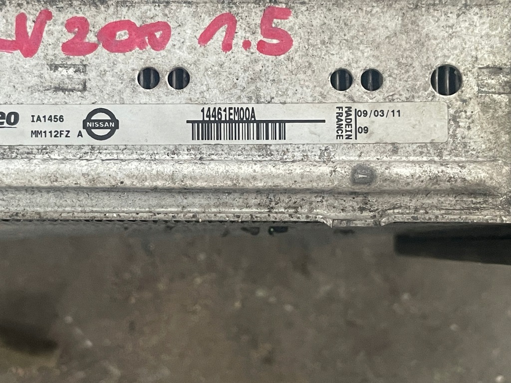 фото №5, Nissan nv200 1.5 радіатор інтеркулер 14461emooa