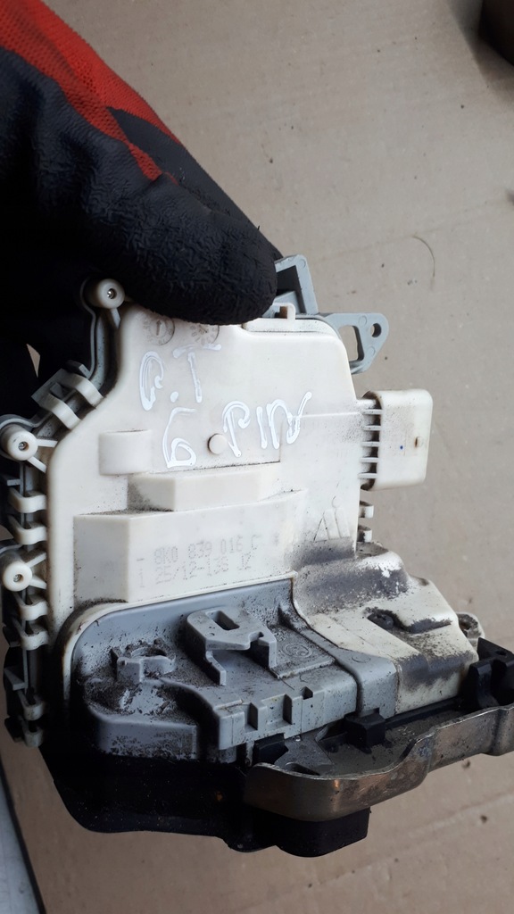 фото №8, A4 b8 s4 замок дверь правый задняя задний 6 pin a5 q5