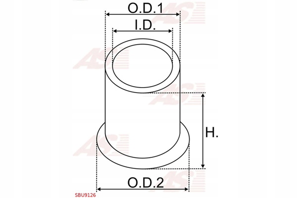 фото №2, Втулка, wał стартер as-pl sbu9126