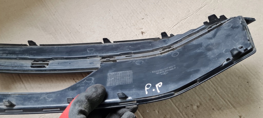 фото №11, S4 b8 lift решётка бампера правая правый перед 8k0807682p