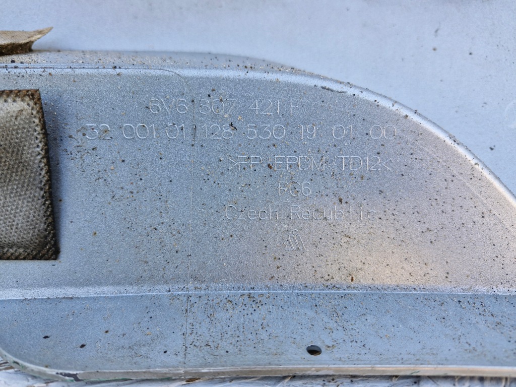 фото №8, Skoda fabia iii hb lift бампер задня задній 6v6807421f