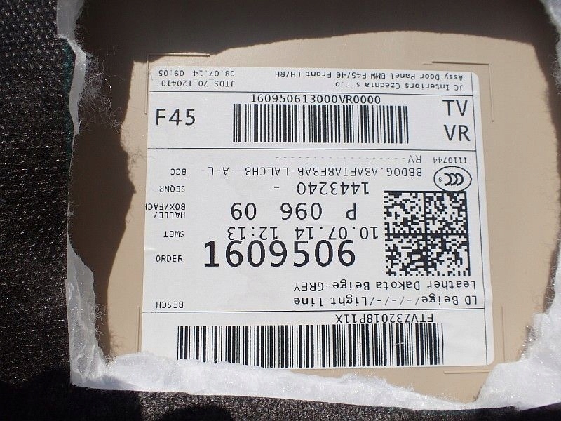 фото №5, Bmw 2 f45 правый обшивка передних дверь