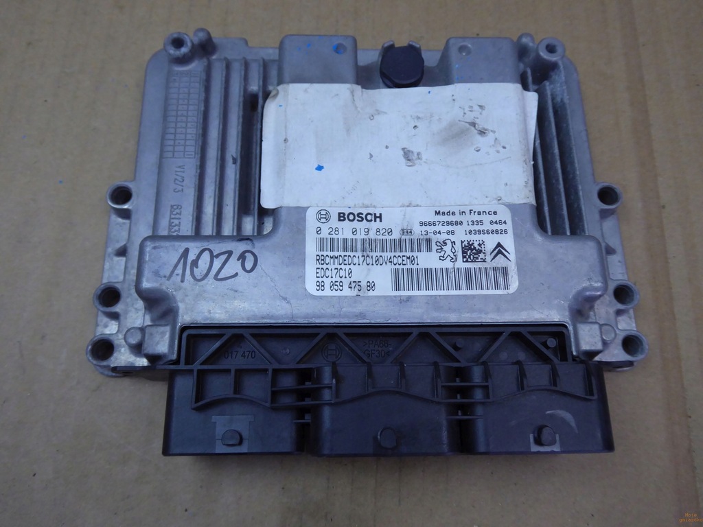 фото №1, Бортовой компьютер peugeot 208 9805947580 0281019820