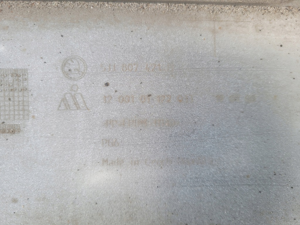 фото №9, Skoda rapid | бампер дифузор спойлер задня hb spaceback 5jj807421 | 0798