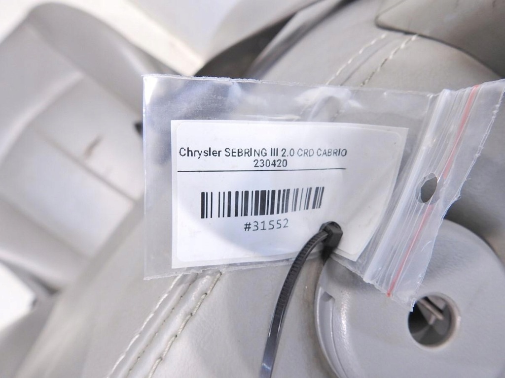 фото №7, Сиденье правый перед chrysler sebring iii cabrio