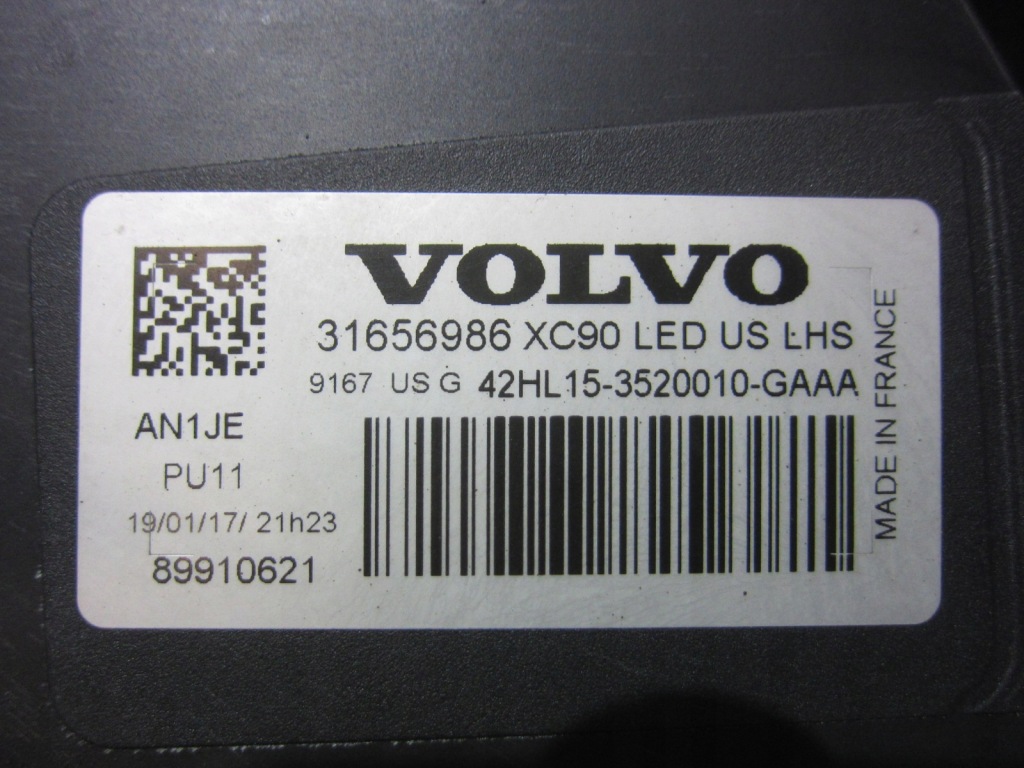 Volvo xc90 xc 90 2 ліва передня фара комплектна full led америка 31656986 в Україні