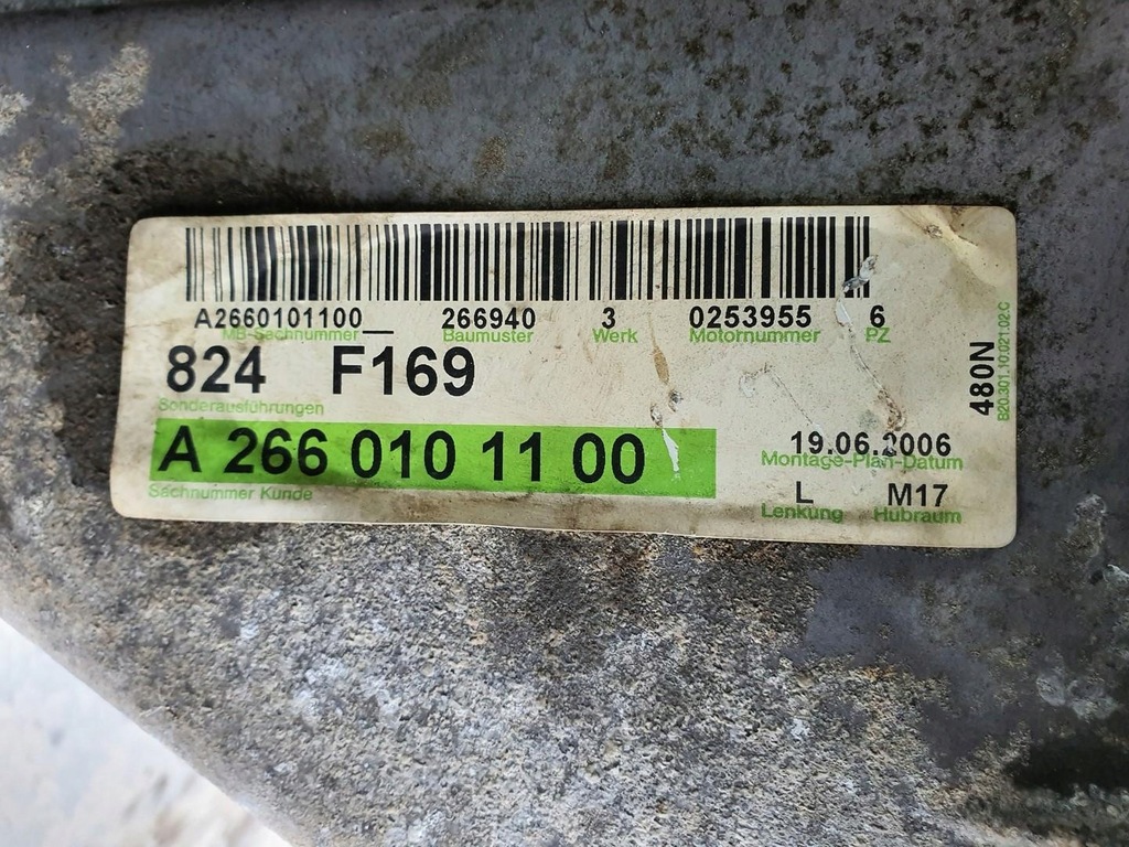 фото №6, Двигатель 266940 mercedes w245 1.7 b 8v