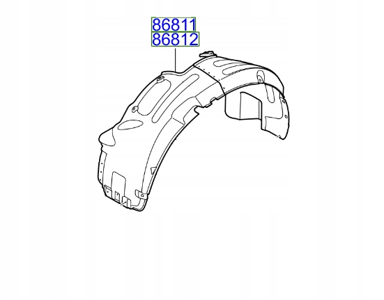 фото №1, Подкрылок передние правое hyundai ix35 2013-2015