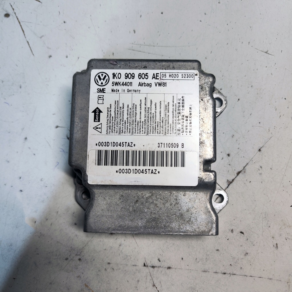 фото №1, Vw scirocco модуль подушка безопасности 1k0909605ae