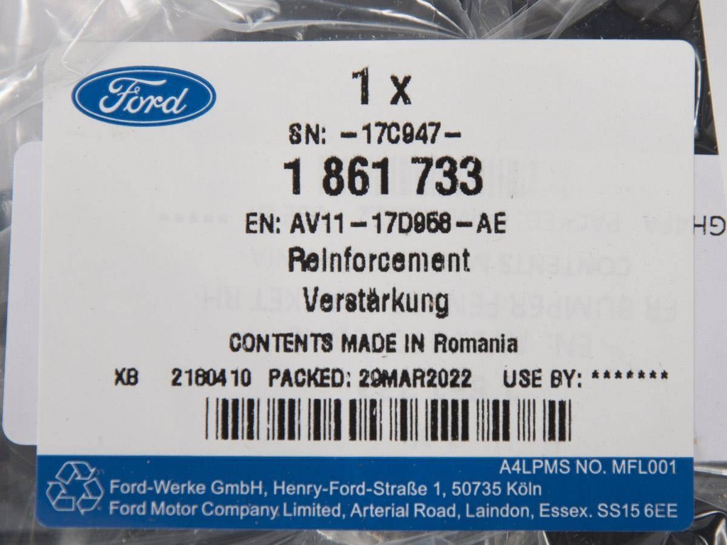 фото №16, Кронштейн бампера перед правий ford b-max 2012-17