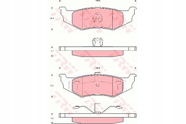 фото №15, Гальмівні колодки гальмівний. chrysler pt cruiser 00-10 задня