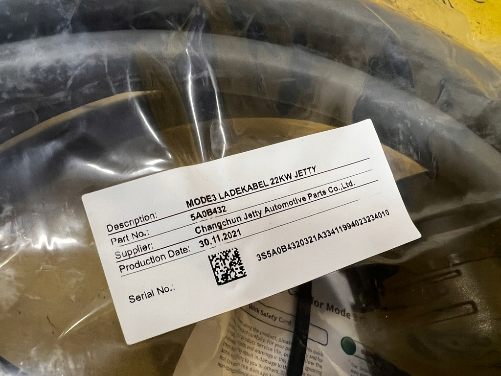 фото №14, Кабель шланг заряджання 22kw type 2 mode 3 bmw i3 i01 lift i4 g26 новий oem