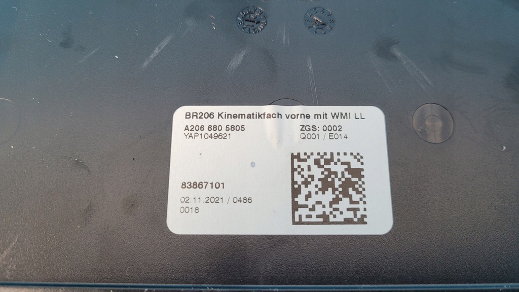 фото №12, Mercedes w206 c220 21r бардачок тунель середній a2066805805