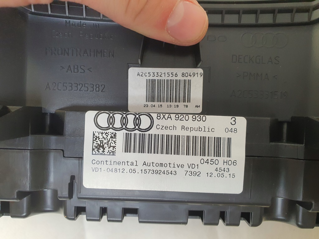 фото №6, Счетчик приборная панель приборы audi a1 8x 8xa920930