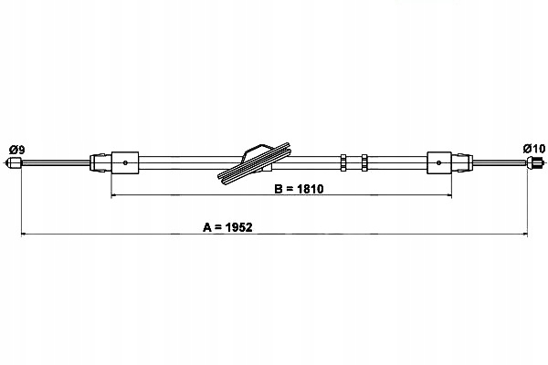 фото №2, Трос тормоза ручного mercedes cls c219 e t-mod