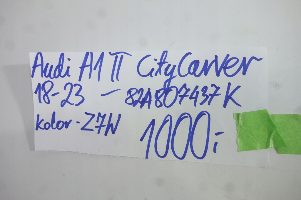 фото №11, Бампер перед audi a1 ii citycarver 82a807437k 18-23 цвет - z7w