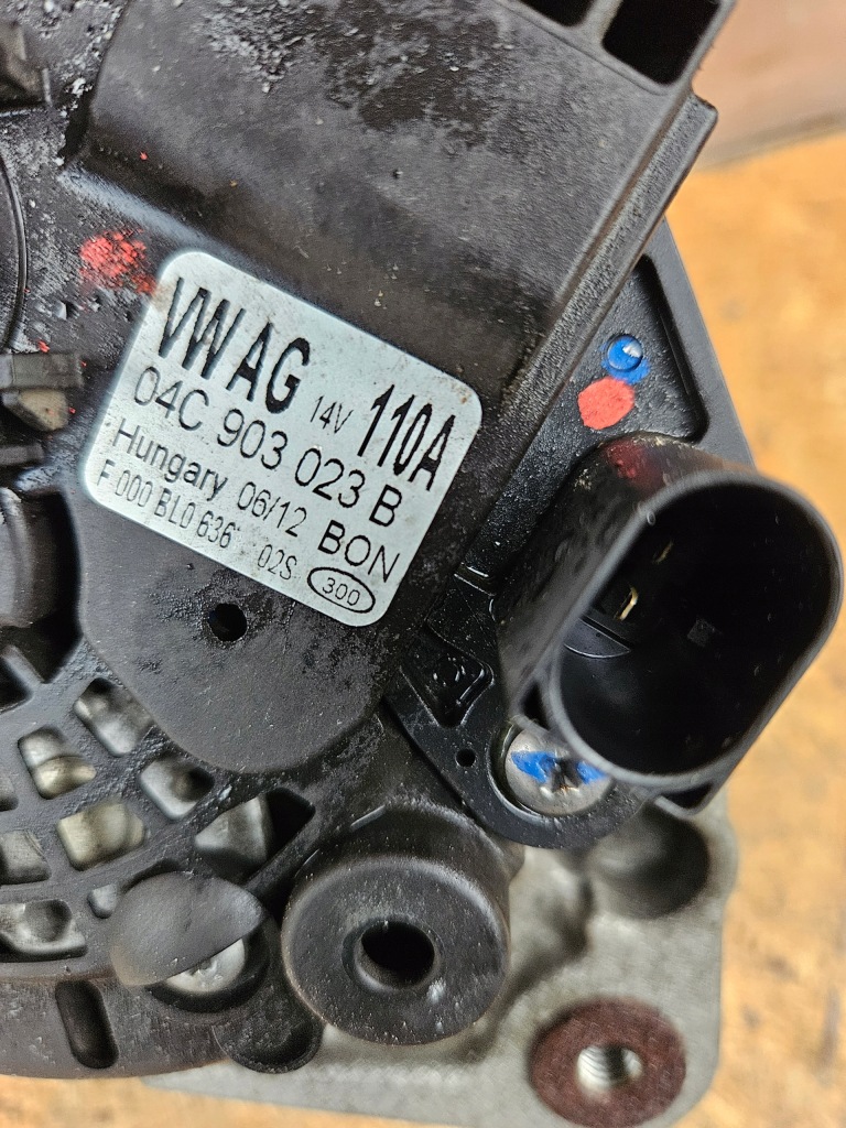 фото №4, Генератор vw up mii 04c903023b 110a 1.0 mpi
