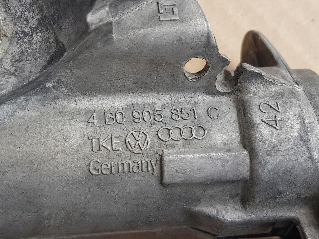 фото №12, Замок запалювання + ключ + 2 вкладиші / audi a2 99-05 / 4b0905851c / sprawdzona