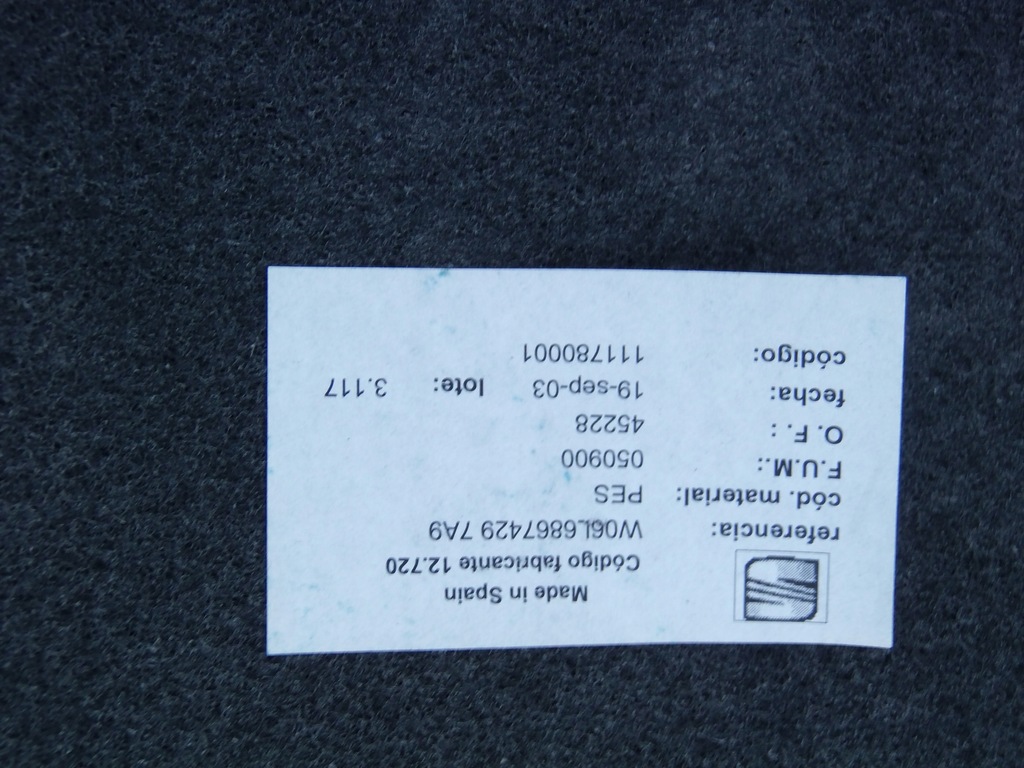 фото №6, Обшивка багажника лівий правий seat ibiza iii 6l 3d