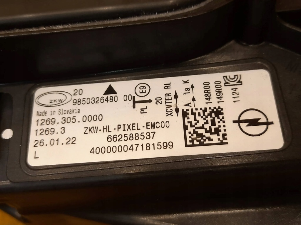 фото №5, Opel astra l vi лампа перед правая левая комплект full led