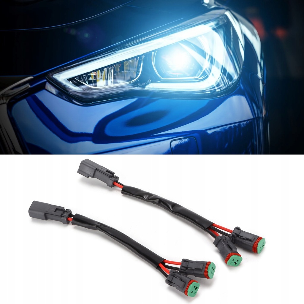 фото №11, 2 szt. жгут трубопровод разъём освещение roboczego led 2-przewodowe